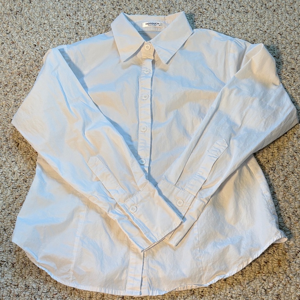 Women's White Button Down Shirt